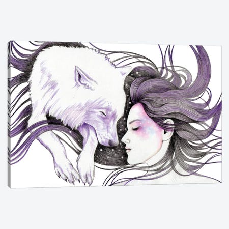 Sleep Like Wolves Canvas Print #AHR37} by Andrea Hrnjak Canvas Art