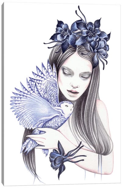 Wild Flower Canvas Art Print - Andrea Hrnjak