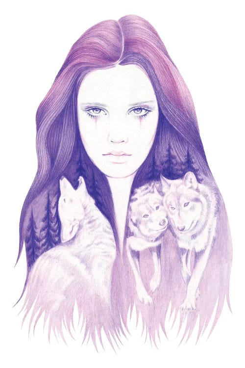 Wolf Spirit by Andrea Hrnjak wall art