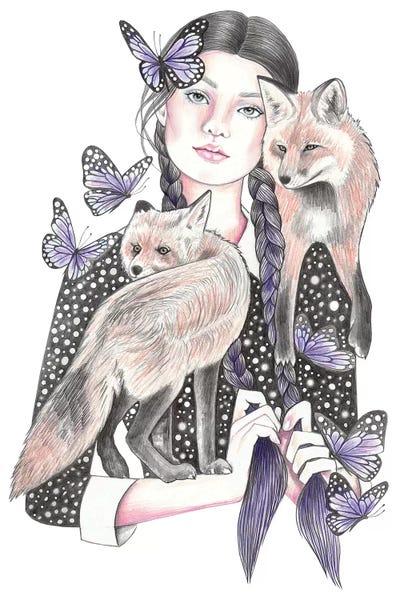 Wild Spirit: Fox By Night by Andrea Hrnjak