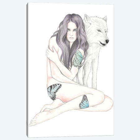 She Wolf II Canvas Print #AHR59} by Andrea Hrnjak Canvas Art Print