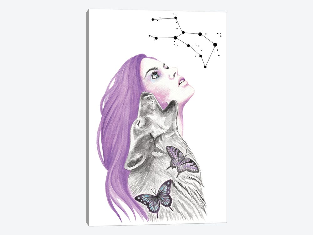 Written In The Stars by Andrea Hrnjak 1-piece Canvas Print