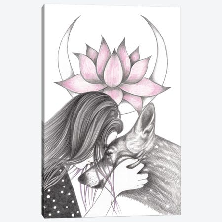 Lotus Canvas Print #AHR64} by Andrea Hrnjak Canvas Art Print