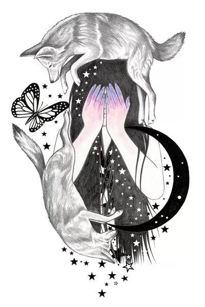 Circle by Andrea Hrnjak framed canvas print