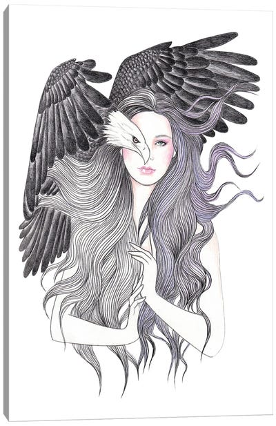 Eagle Eye Canvas Art Print - Andrea Hrnjak