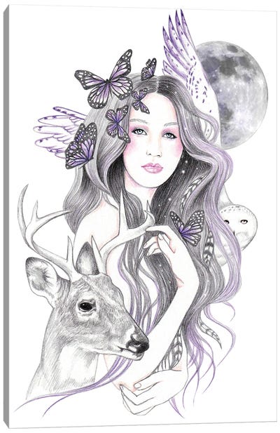 Soul Moon Canvas Art Print - Andrea Hrnjak