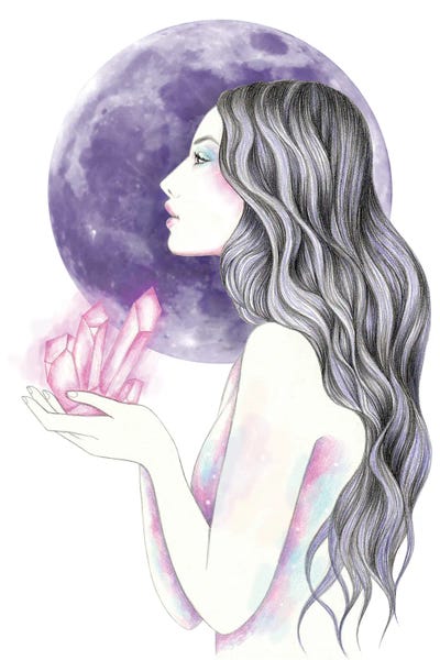 Crystal Magic by Andrea Hrnjak framed canvas print