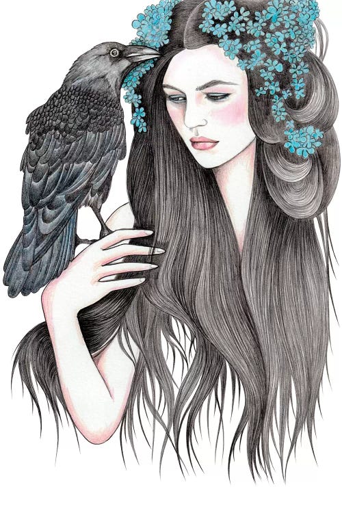 Crow by Andrea Hrnjak wall art