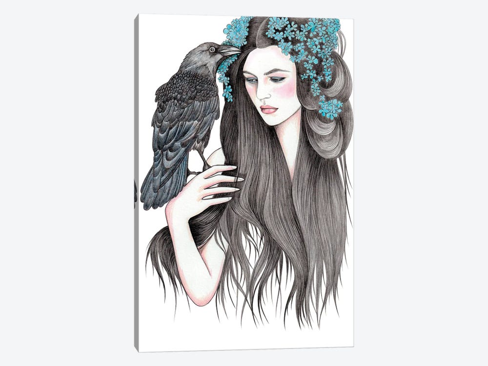 Crow by Andrea Hrnjak 1-piece Art Print
