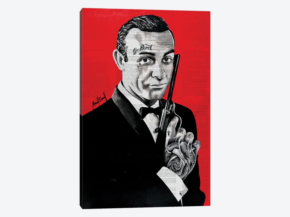 Die Hard Sean Connery by Ahmad Shariff 1-piece Canvas Print