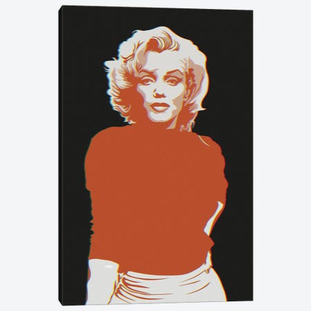 Marilyn Monroe Canvas Print #AHS101} by Ahmad Shariff Canvas Print