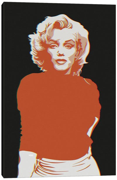 Marilyn Monroe Canvas Art Print - Ahmad Shariff