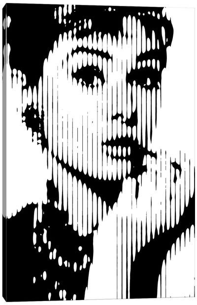 Audrey Hepburn III Canvas Art Print - Similar to Andy Warhol