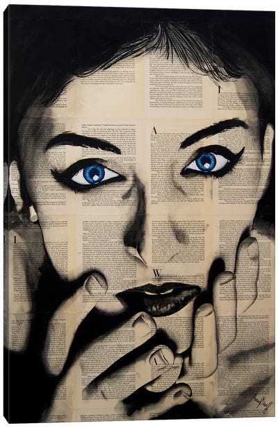 Blue Eyes Girl Canvas Art Print - Ahmad Shariff