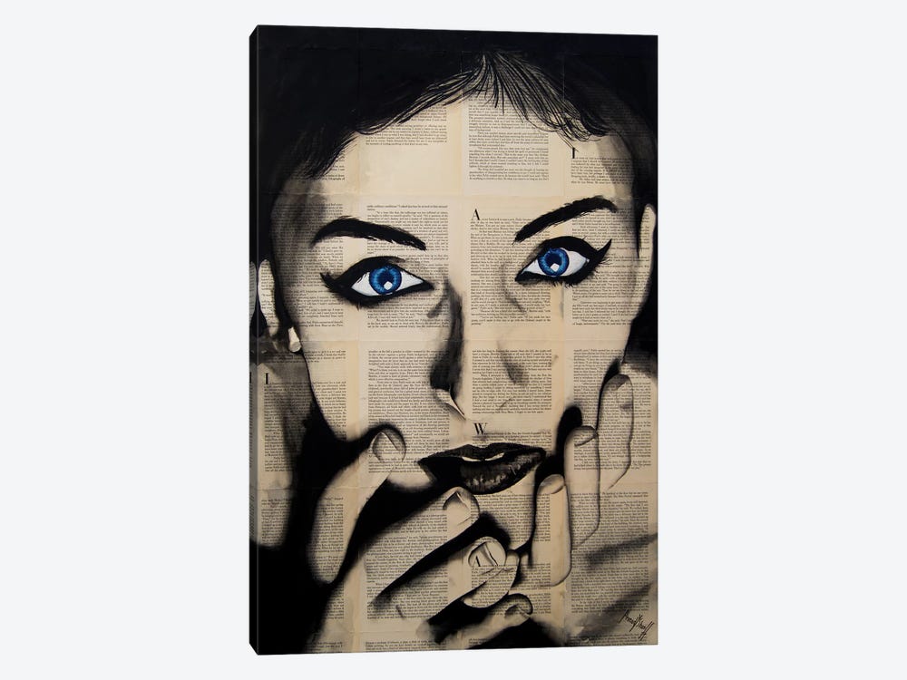 Blue Eyes Girl by Ahmad Shariff 1-piece Canvas Print