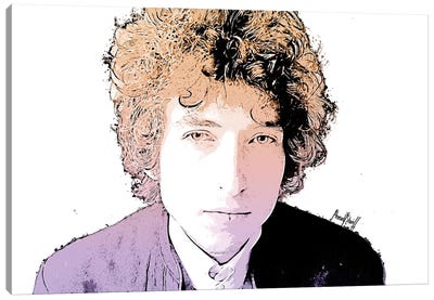 Bob Canvas Art Print - Bob Dylan