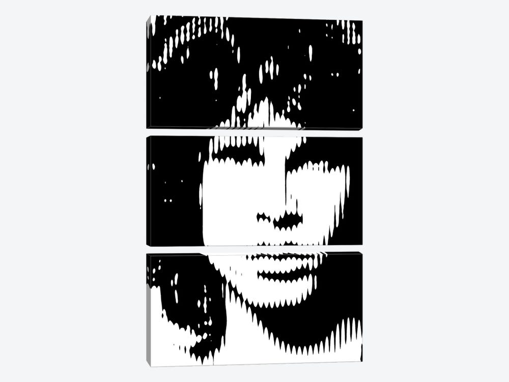 Jim Morrison III by Ahmad Shariff 3-piece Canvas Print