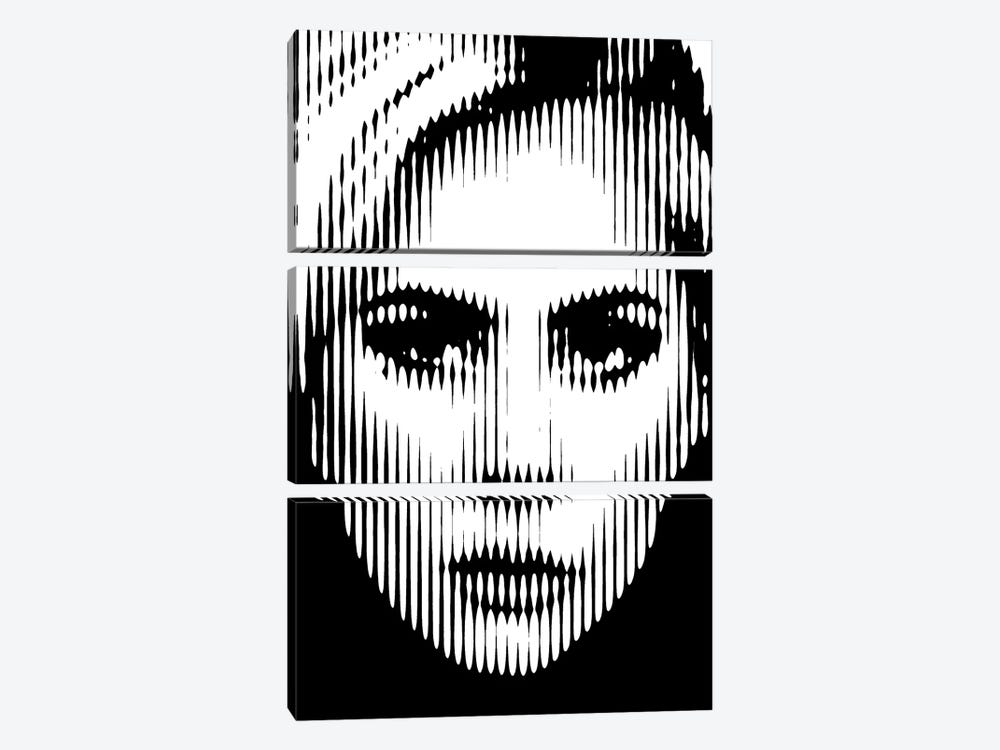 Lady Gaga II by Ahmad Shariff 3-piece Canvas Print