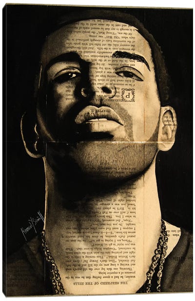 Drake Canvas Art Print - Ahmad Shariff