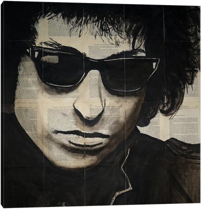 Dylan Canvas Art Print - Musician Art