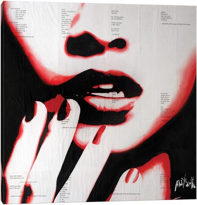 Kiss Of Engulfing Canvas Art Print - Hot Off the Presses