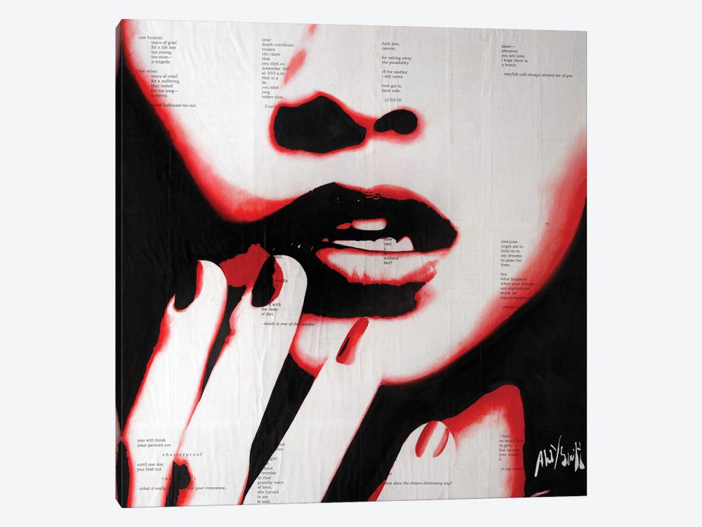 Kiss Of Engulfing by Ahmad Shariff 1-piece Canvas Artwork