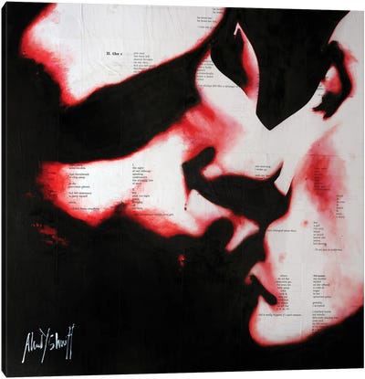 Kiss Of Love Canvas Art Print - Ahmad Shariff