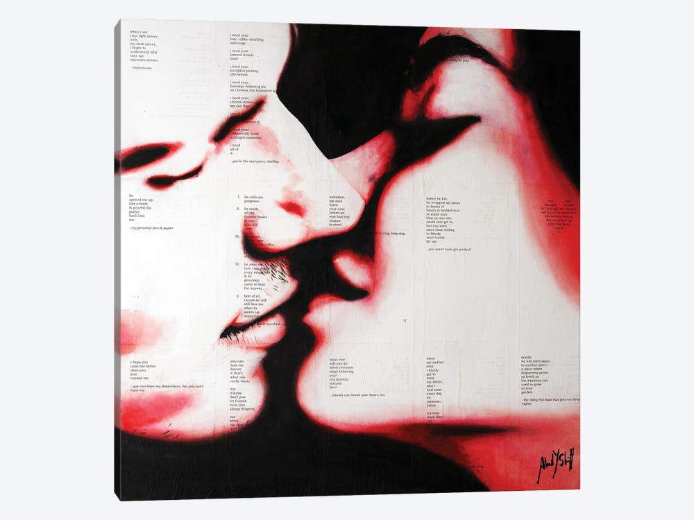 Kiss Of Seduction by Ahmad Shariff 1-piece Canvas Art