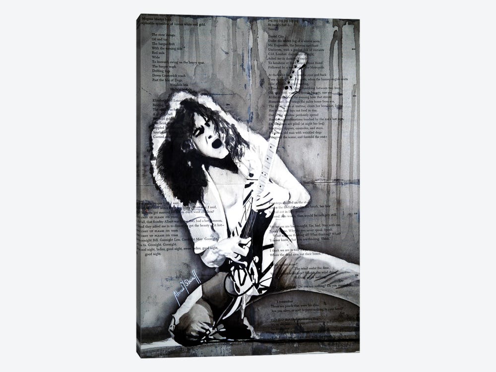 Eddie Van Halen by Ahmad Shariff 1-piece Canvas Wall Art