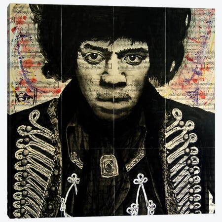 Hendrix II Canvas Print #AHS20} by Ahmad Shariff Canvas Art Print