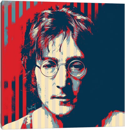 John Lennon Canvas Art Print - Ahmad Shariff