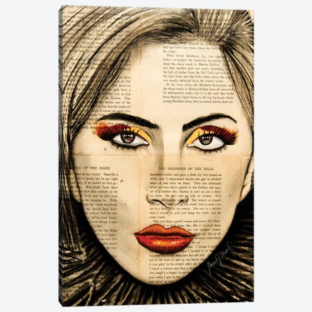 Lady Gaga Canvas Print #AHS25} by Ahmad Shariff Canvas Art