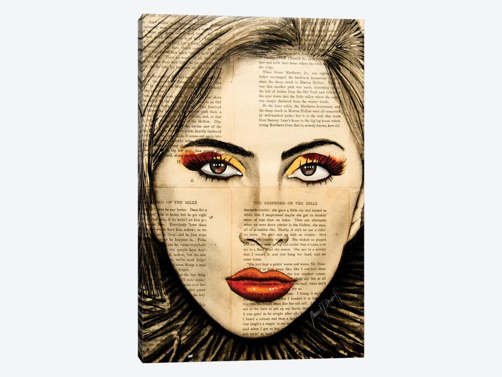Lady Gaga by Ahmad Shariff 1-piece Canvas Art Print
