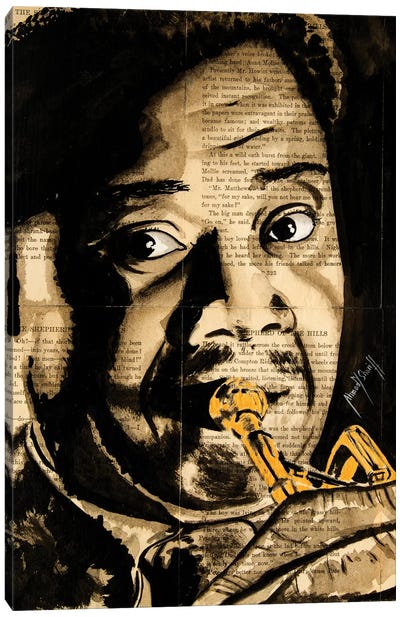 Louis Armstrong Canvas Art Print - Ahmad Shariff