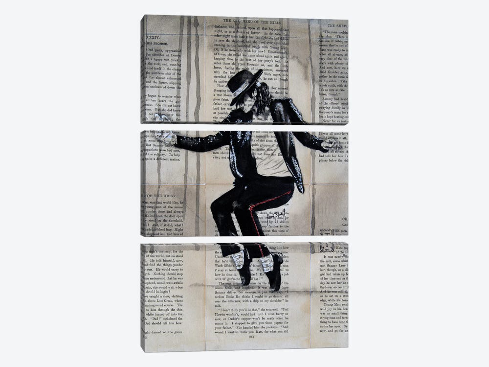 Michael Jackson by Ahmad Shariff 3-piece Art Print