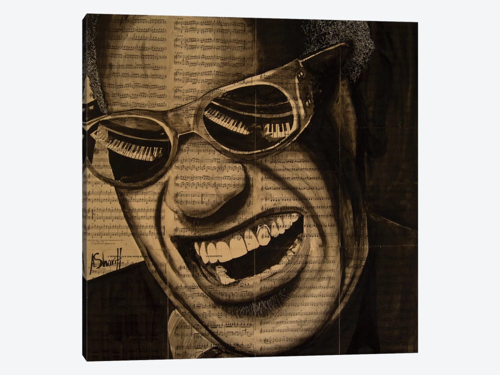 Ray Charles by Ahmad Shariff 1-piece Art Print