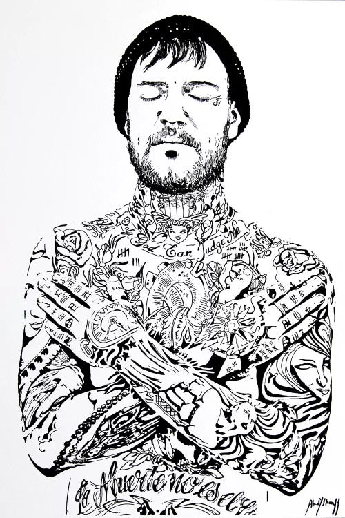 Tattoo Man by Ahmad Shariff wall art