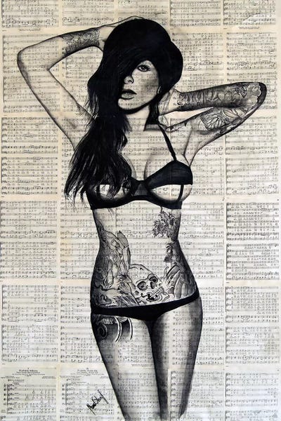 Book illustrations: Girl With Tattoos by Ahmad Shariff