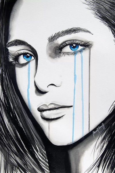 Black & White & Blue: La Femme de Mon Ami II by Ahmad Shariff