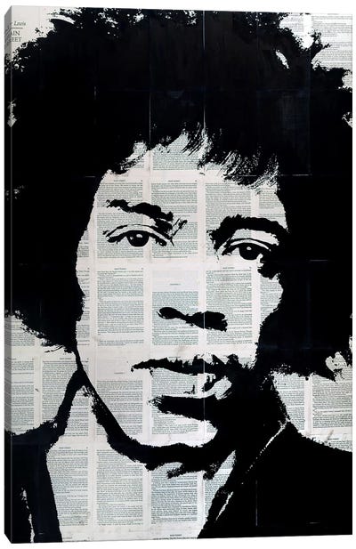 Jimi Hendrix Canvas Art Print - Ahmad Shariff