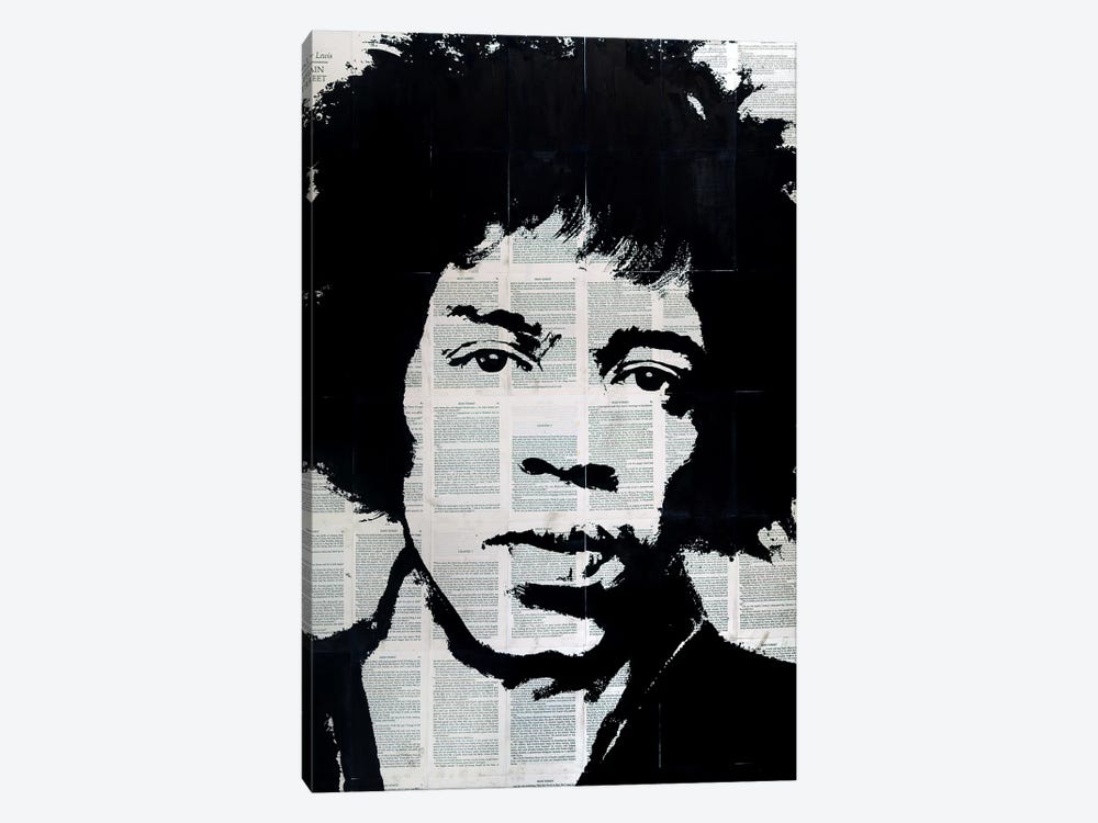 Jimi Hendrix by Ahmad Shariff 1-piece Canvas Print