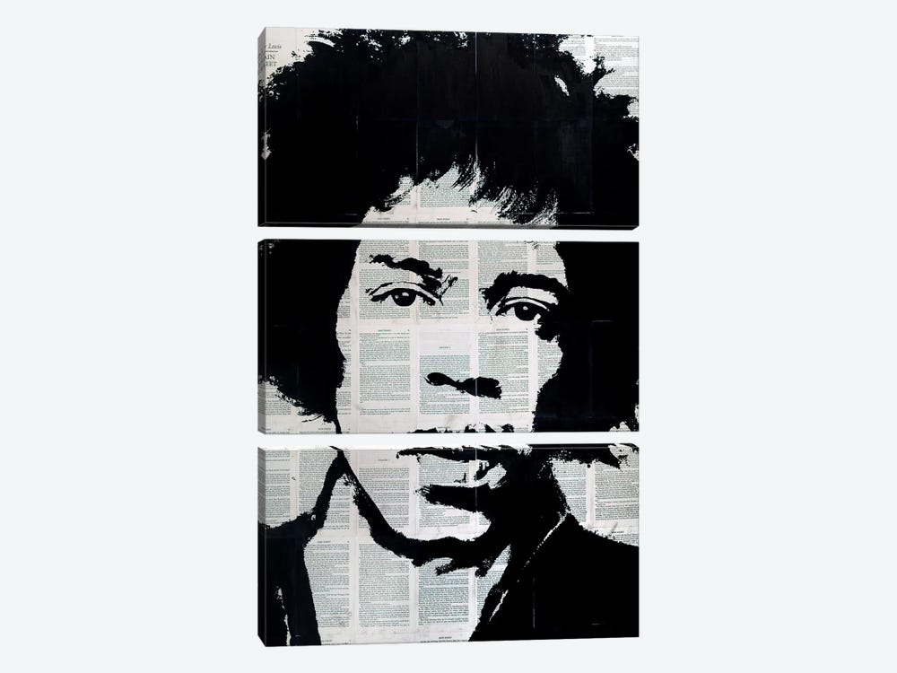 Jimi Hendrix by Ahmad Shariff 3-piece Art Print