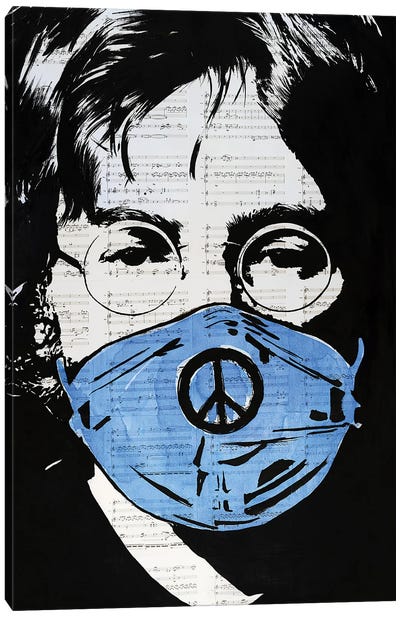John Lennon Got Mask Canvas Art Print - John Lennon
