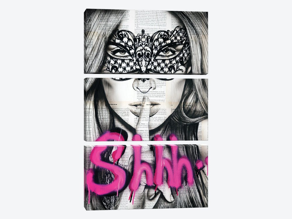 Shhh by Ahmad Shariff 3-piece Canvas Artwork