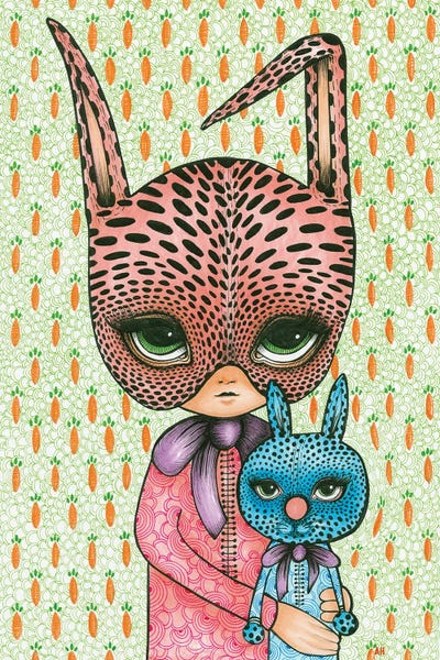 Bunny Girl by Ann Hutchinson canvas print