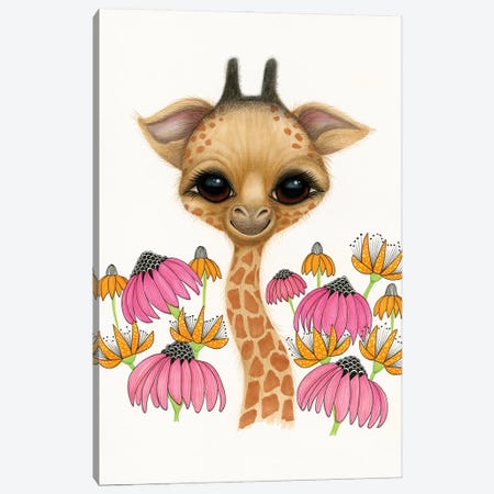 Baby Giraffe Canvas Print #AHT2} by Ann Hutchinson Art Print