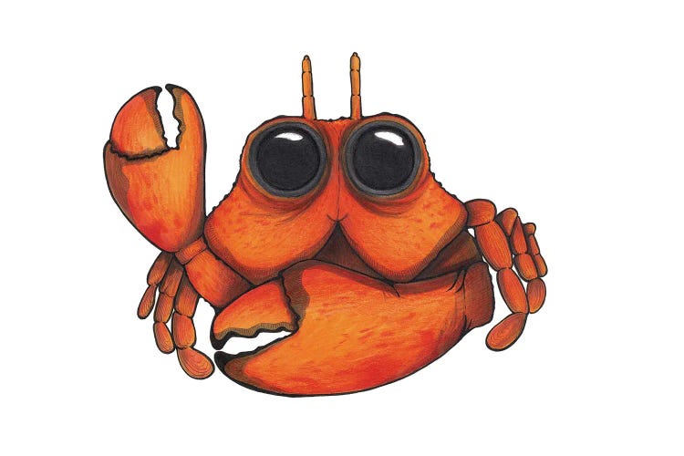 Crab "Carlos" by Ann Hutchinson wall art