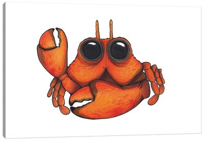 Crab "Carlos" Canvas Art Print - Crab Art