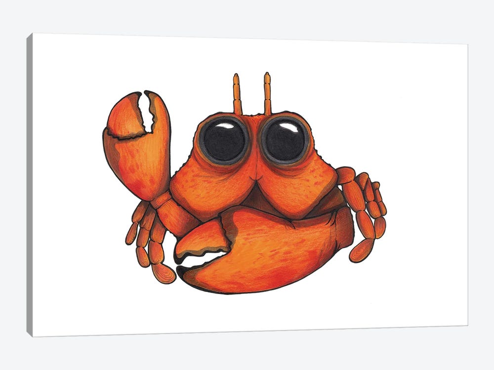 Crab "Carlos" by Ann Hutchinson 1-piece Art Print