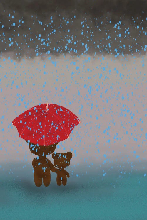 Little Teds In The Rain